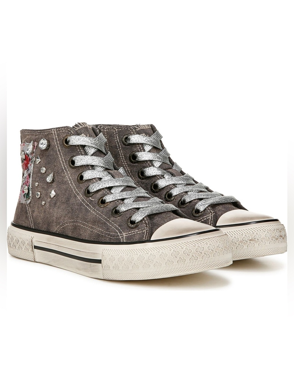 NIB Blowfish Malibu Kimber-Hi Floral Studded Canvas High Top Sneakers Size 8.5